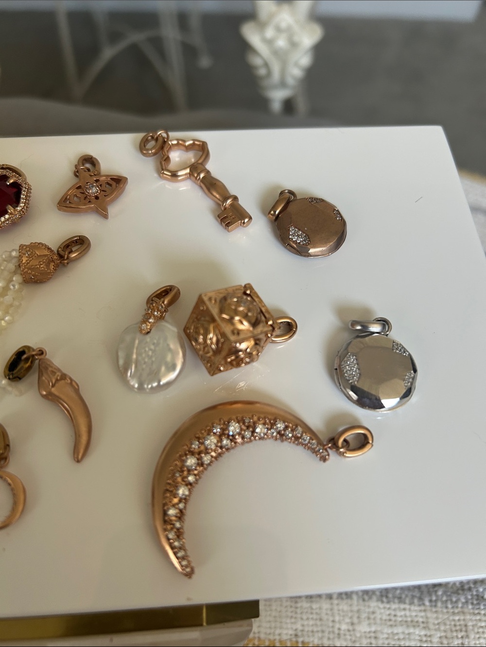 Reserved for Katy. 13 charms from Kendra Scott. Rose Gold. - Picture 2 of 4